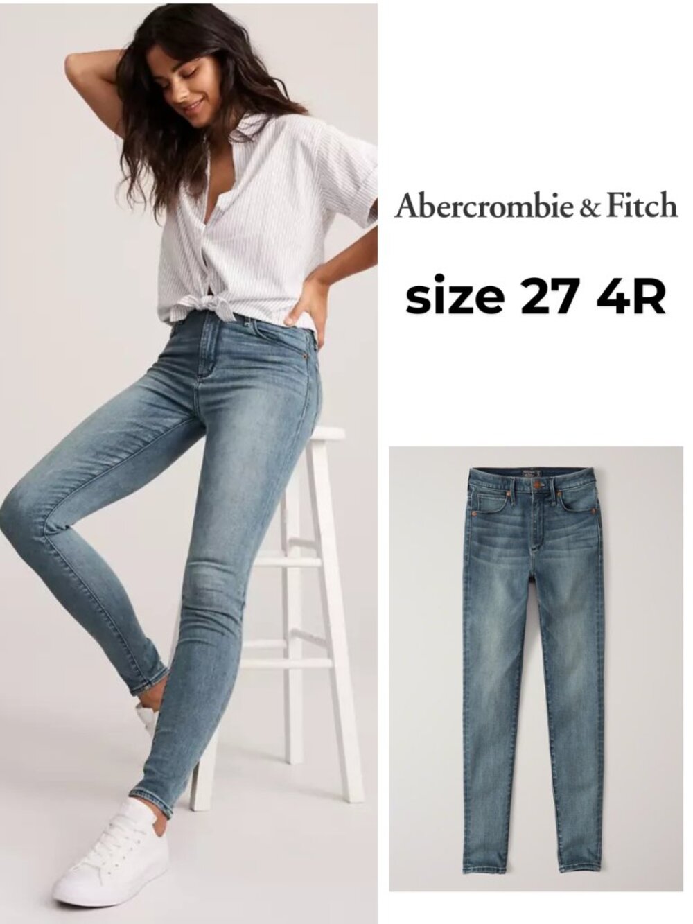 Abercrombie & Fitch Simone High-Rise Super Skinny Jeans